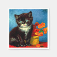 Van Gogh Tuxedo Cat