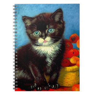 Van Gogh Tuxedo Cat  Notebook