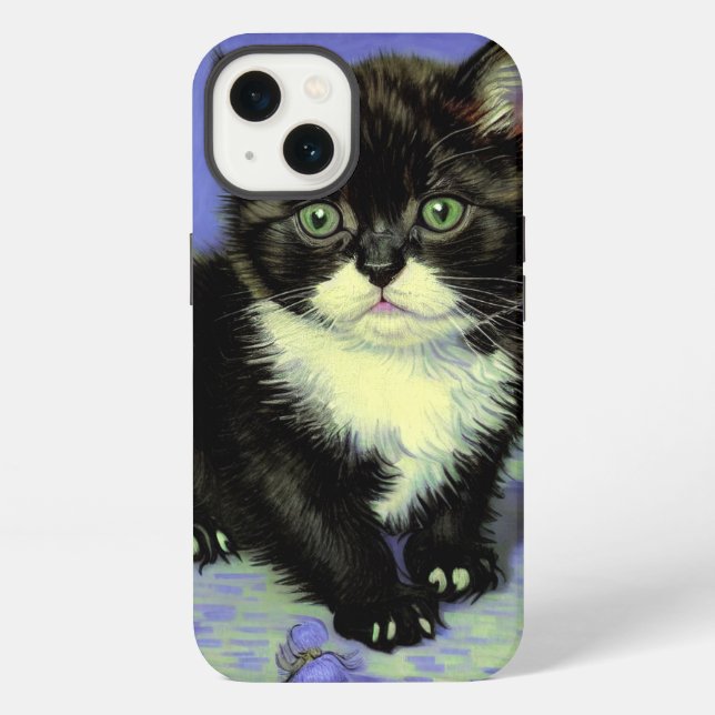 Van Gogh Tuxedo Kitten iPhone Case (Back)