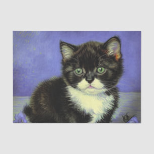 Van Gogh Tuxedo Kitten Tissue Paper