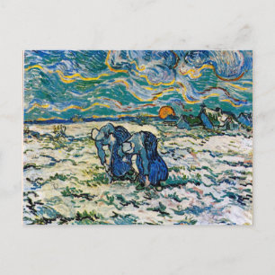 Van Gogh - Two Peasant Women Digging in Snow Postcard