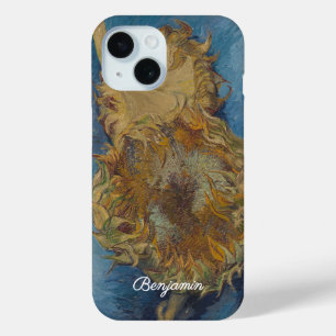 Van Gogh Two Sunflowers Original Art Masterpiece  iPhone 15 Case