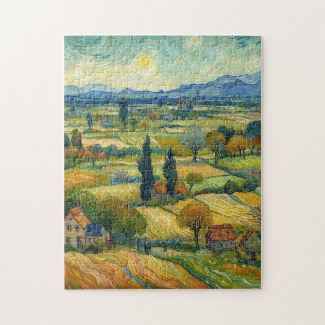 Van Gogh Type Of Painting On This Puzzle (Vertical)