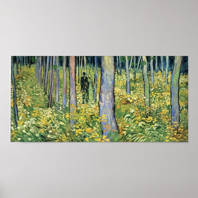 Van Gogh - Undergrowth with Two Figures Poster (Front)