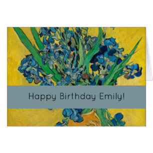 Van Gogh Vase avec Irises sur Yellow