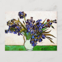 Van Gogh Vase d'Irises Carte postale