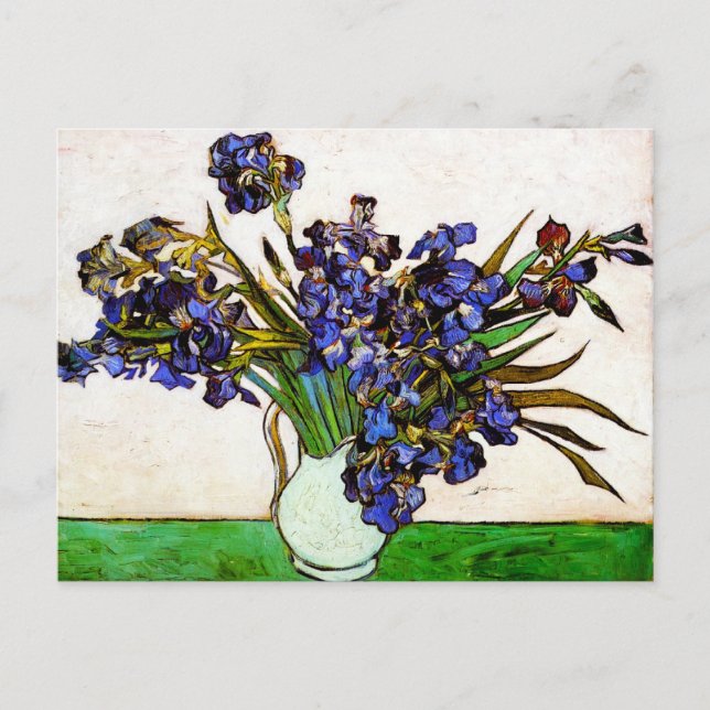 Van Gogh Vase d'Irises Carte postale (Devant)