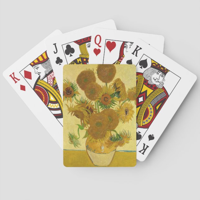Van Gogh - Vase with 15 Sunflowers Playing Cards (Back)