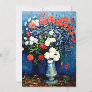 Van Gogh - Vase with Cornflowers and Poppies Card