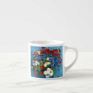 Van Gogh Vase with Cornflowers and Poppies Espresso Cup