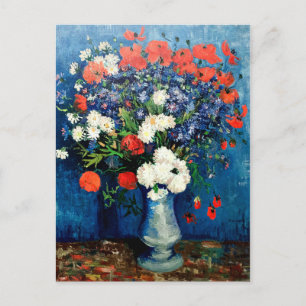 Van Gogh - Vase with Cornflowers and Poppies Postcard