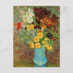 Van Gogh Vase with Daisies and Anemones Fine Art Postcard