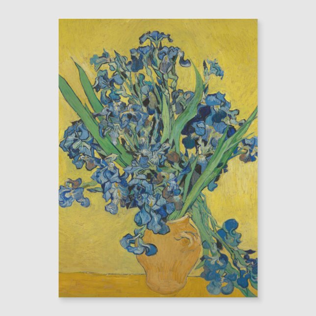 Van Gogh Vase with Irises Classic Impressionism (Front)