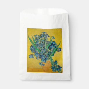 Van Gogh Vase with Irises Classic Impressionism Favour Bag