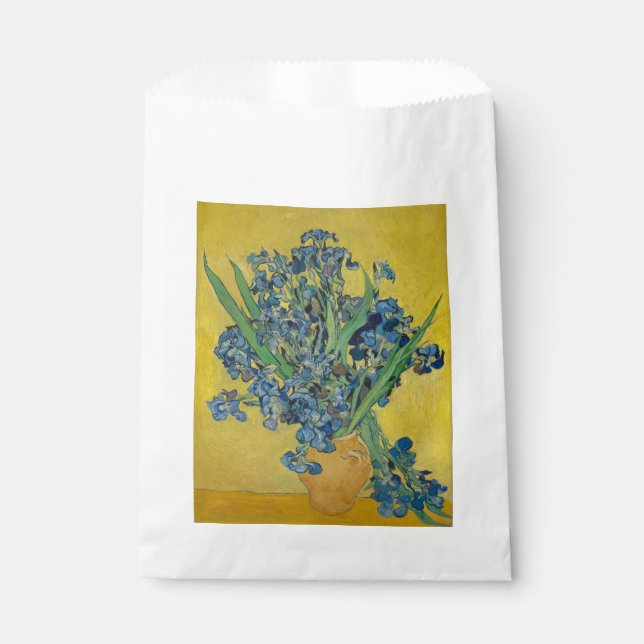 Van Gogh Vase with Irises Classic Impressionism Favour Bag (Front)