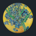 Van Gogh Vase with Irises Classic Impressionism Magnet<br><div class="desc">Van Gogh Vase with Irises - this flower flora painting shows a vase with Iris against a yellow background by Vincent van Gogh,  1890. Van Gogh Museum,  Amsterdam.</div>