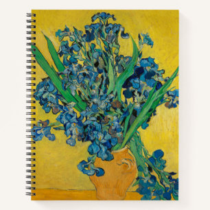 Van Gogh Vase with Irises Classic Impressionism Notebook