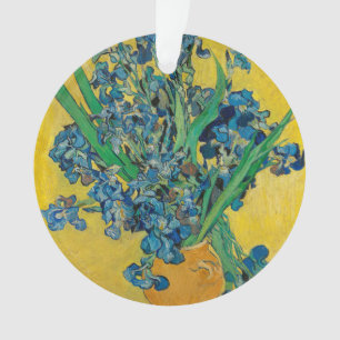 Van Gogh Vase with Irises Classic Impressionism Ornament