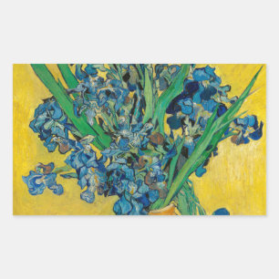 Van Gogh Vase with Irises Classic Impressionism Sticker