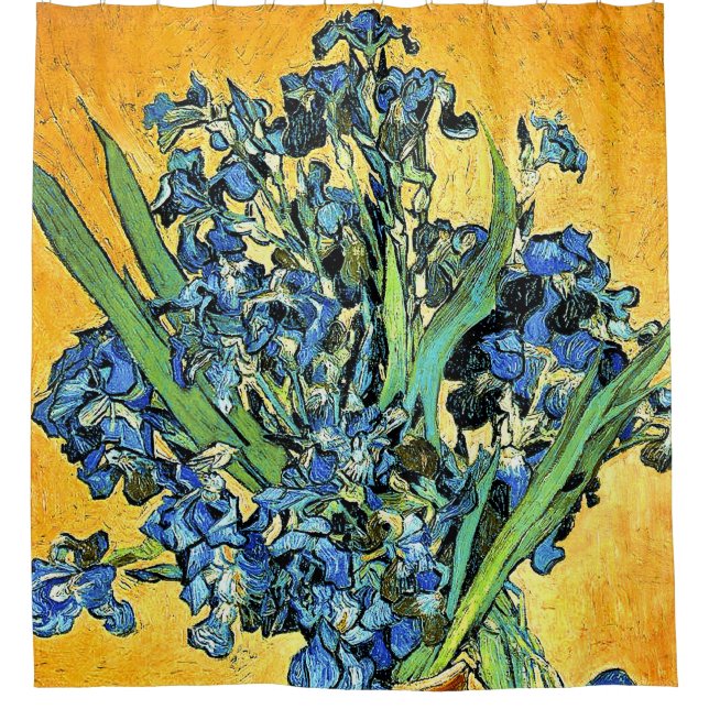 Van Gogh - Vase with Irises Yellow Background (Front)