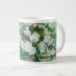 Van Gogh Vase with Pink Roses Flowers Painting Large Coffee Mug<br><div class="desc">Vincent van Gogh (Dutch, 1853 - 1890) Vase with Pink Roses, 1890, Oil on canvas, 71 cm x 90 cm. Painted in the psychiatric hospital at Saint-Remy, before Van Gogh was set to check out. The painting reflects the optimism he had for his future, both in his choice of colour...</div>
