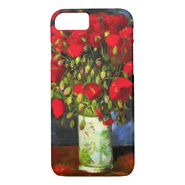 Van Gogh Vase With Red Poppies iPhone 7 case (Back)
