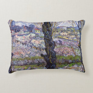 Van Gogh View Arles Flowering Garden Accent Pillow