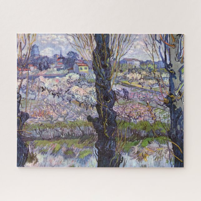 Van Gogh View Arles Flowering Garden Jigsaw Puzzle (Horizontal)
