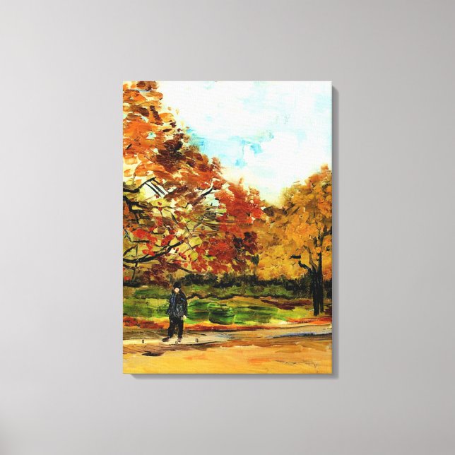 Van Gogh - View of a Park in Paris Canvas Print (Front)