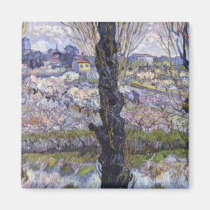 Van Gogh View of Arles Flowering Orchards Art Magnet