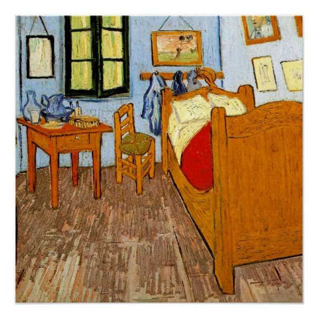 Van Gogh: Vincent's Bedroom in Arles, 1889 Poster (Front)