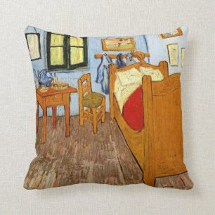 Van Gogh: Vincent's Bedroom in Arles, 1889 Throw Pillow