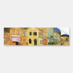 Van Gogh Vincent's House in Arles, Fine Art Bumper Sticker