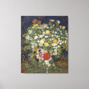 Van Gogh Vintage Bouquet of Flowers in a Vase Canv Canvas Print
