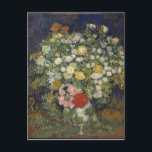 Van Gogh Vintage Bouquet of Flowers in a Vase Postcard<br><div class="desc">A beautiful print of "Bouquet of Flowers in a Vase" | Vincent van Gogh | oil on canvas | circa 1890 | Current location of original Metropolitan Museum of Art, New York. Vincent van Gogh (1853 – 1890) was a Dutch Post-Impressionist painter who in just over a decade created approximately...</div>