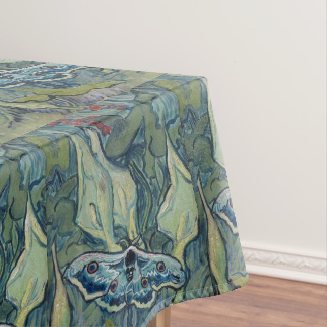 Van Gogh Vintage Great Peacock Moth Tablecloth (In Situ)