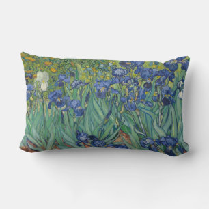 Van Gogh Vintage Irises  Lumbar Pillow