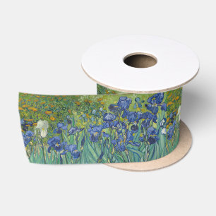 Van Gogh Vintage Irises  Satin Ribbon