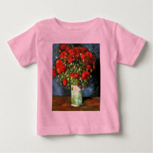 Van Gogh Vintage Painting Blossoms Vase Flowers Baby T-Shirt