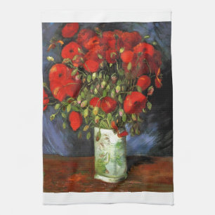 Van Gogh Vintage Painting Blossoms Vase Flowers Kitchen Towel