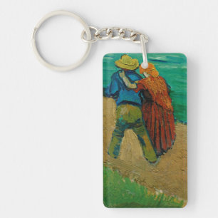 Van Gogh Vintage Post-Impressionist Two Lovers Keychain
