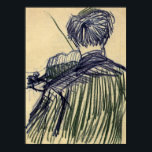 Van Gogh - Violinist Seen from the Back Poster<br><div class="desc">This sketch masterpiece, titled Violinist Seen from the Back is made by the famous artist, Vincent van Gogh using chalk on paper. It falls under the Post-Impressionism style and was complete by van gogh in 1887. Vincent van Gogh was a Dutch post-Impressionist painter whose work, notable for its rough beauty,...</div>
