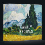 Van Gogh Wheat Field with Cypresses. Cookbook  Binder<br><div class="desc">Van Gogh "Wheat Field with Cypresses" family recipes cookbook binder.</div>