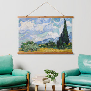 Van Gogh Wheat Field with Cypresses Hanging Tapestry
