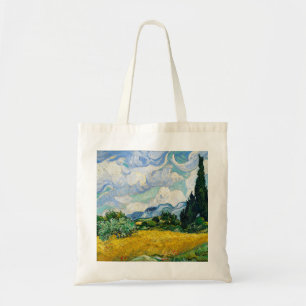 Van Gogh Wheat Field with Cypresses. Impressionism Tote Bag