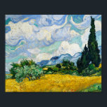 Van Gogh Wheat Field with Cypresses Landscape Poster<br><div class="desc">Van Gogh Wheat Field with Cypresses Landscape Poster</div>