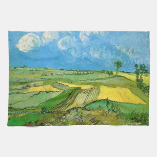 Van Gogh Wheat Fields at Auvers Under Clouded Sky Kitchen Towel