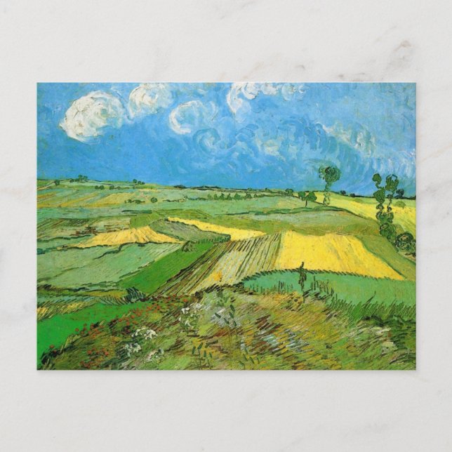 Van Gogh Wheat Fields at Auvers Under Clouded Sky Postcard (Front)