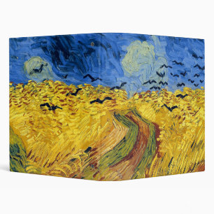 Van Gogh Wheat Fields impressionist Painting Binder