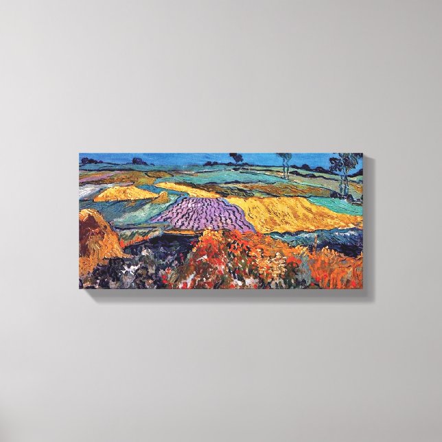 Van Gogh - Wheat Fields Near Auvers Canvas Print (Front)